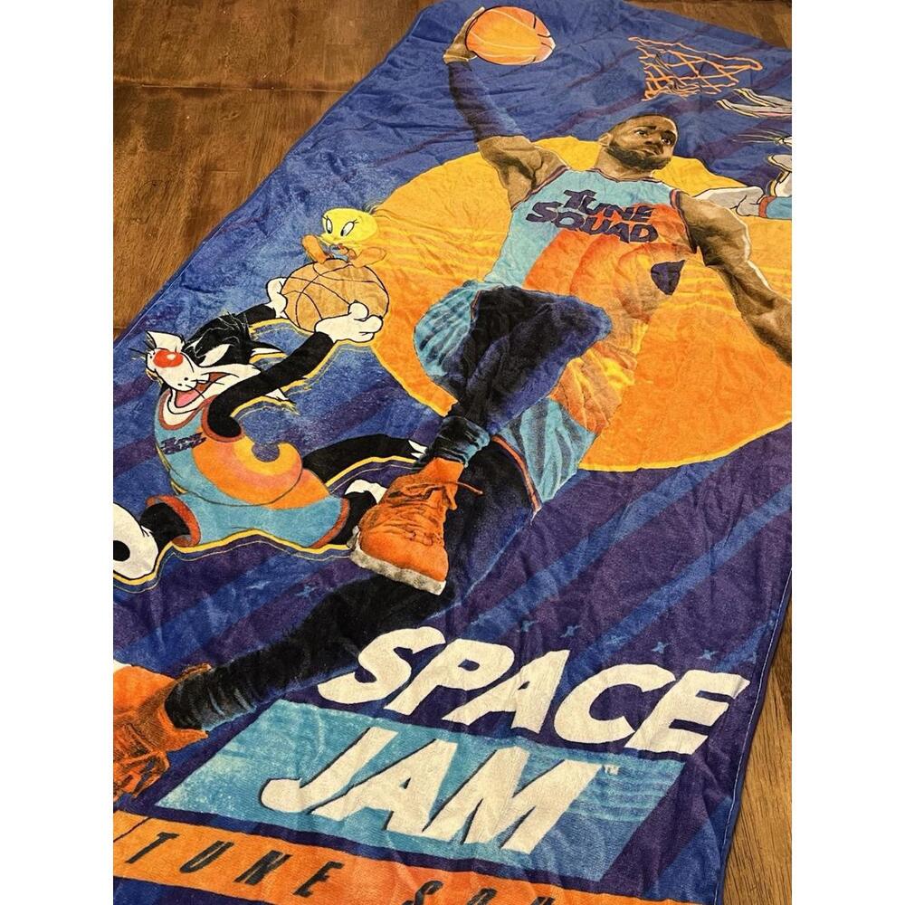 Space Jam Tune Squad Lebron James Beach Towel  Basketball Theme 28" x 58"